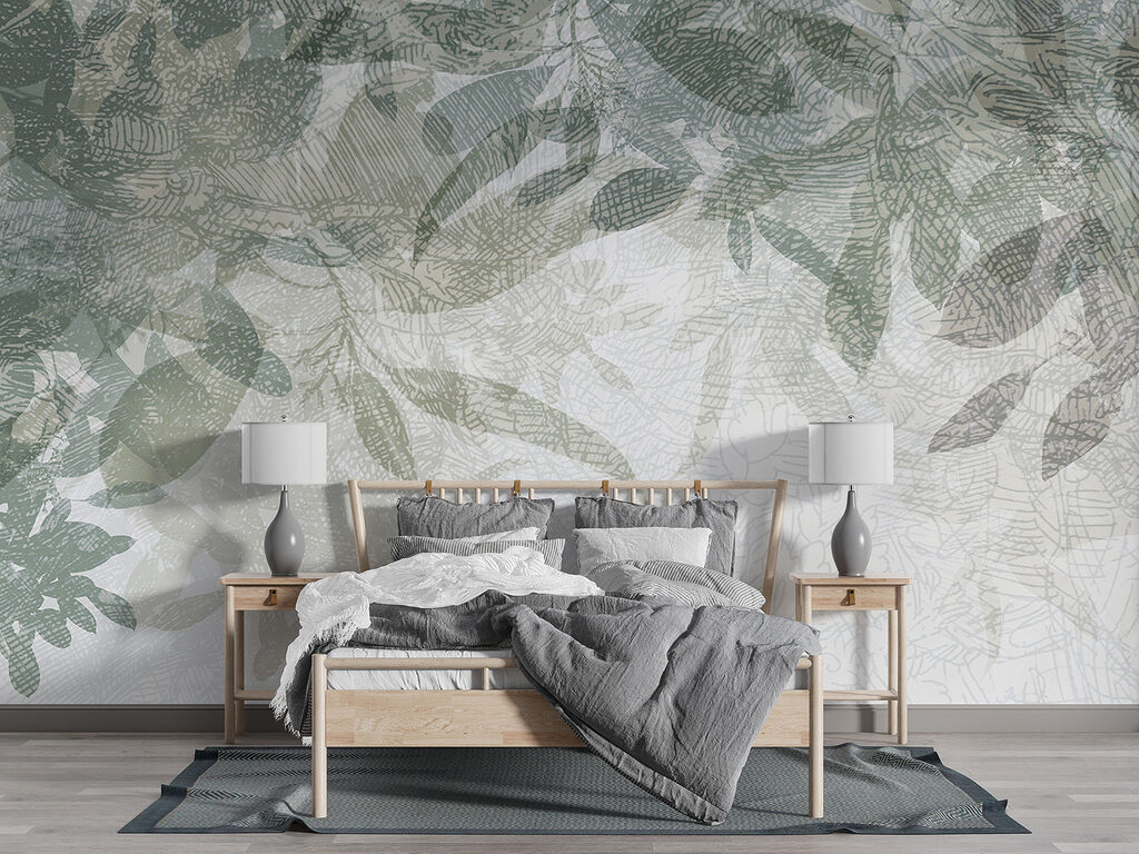 A close up of leaves