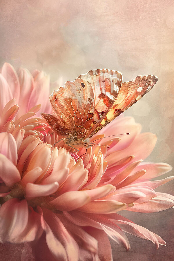 A butterfly on a flower A butterfly on a flower