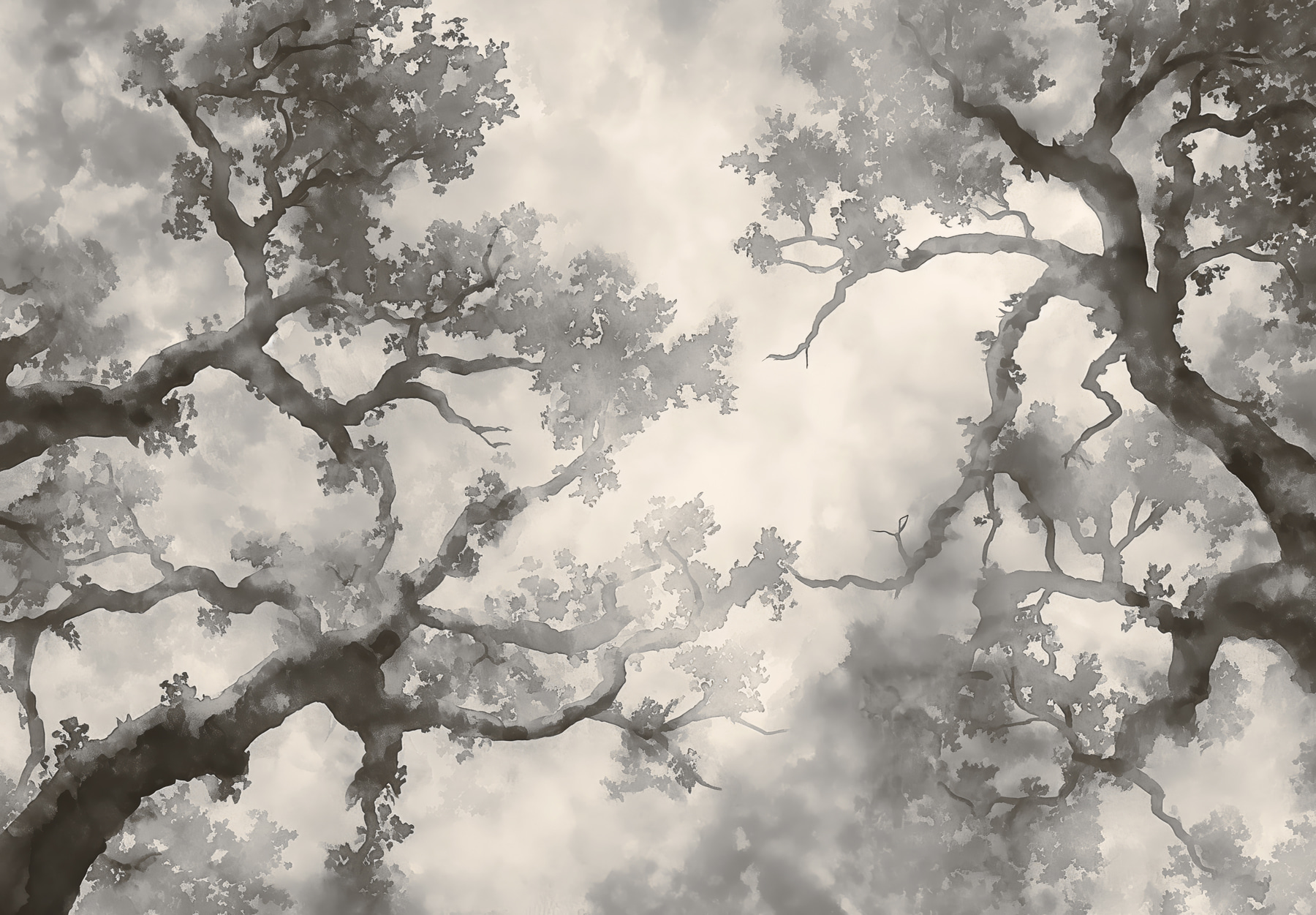 A group of trees with branches