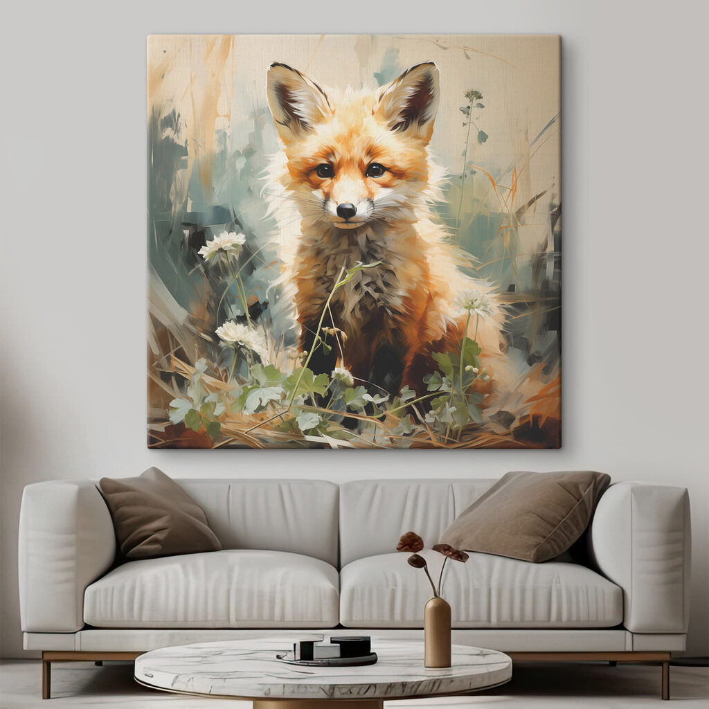 A fox sitting in grass A fox sitting in grass