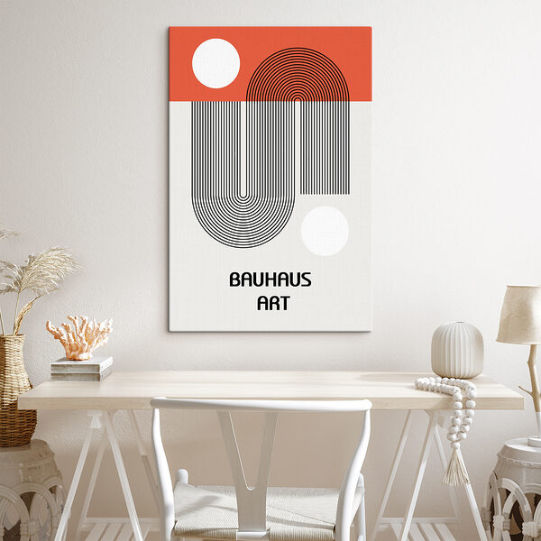 A poster with lines and circles