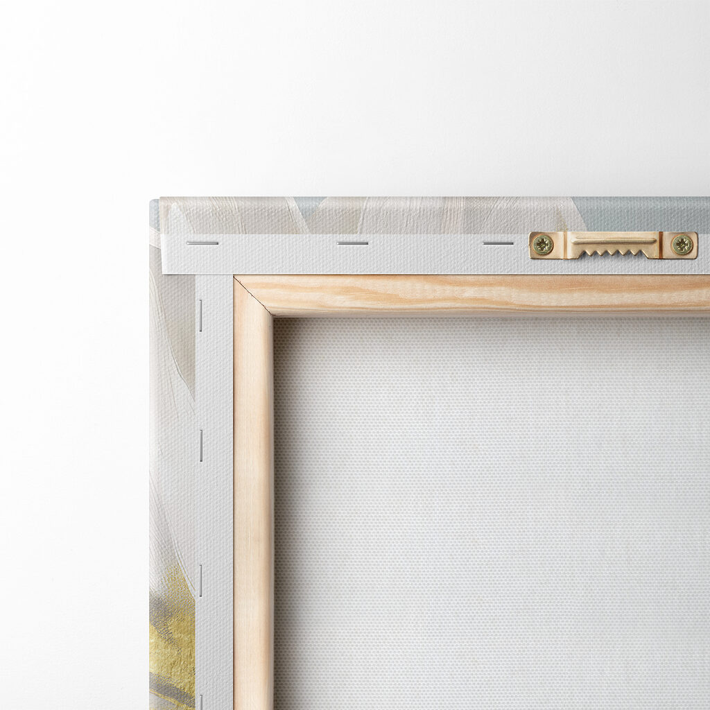 Elegant white petal with metallic accents