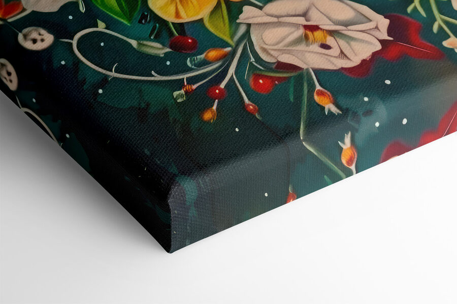 O inimă colorată cu flori O inimă colorată cu flori