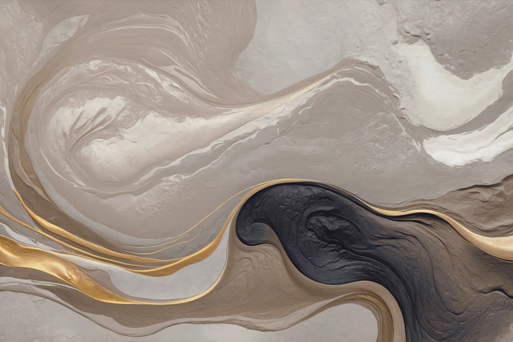 Flowing abstract swirls in earth tones