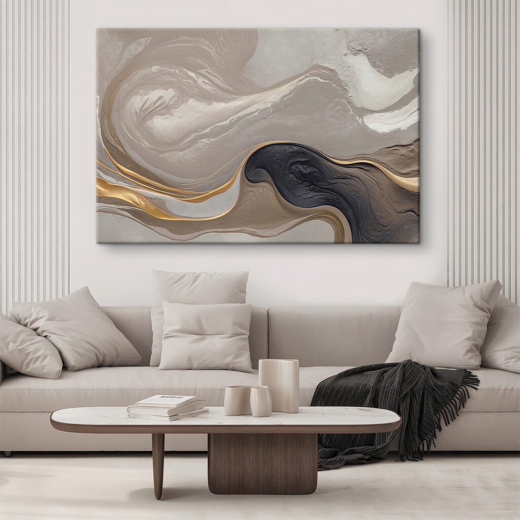 Vârtejuri abstracte curgătoare în tonuri de pământ s39088pig104 1024x1024 - Vârtejuri abstracte curgătoare în tonuri de pământ