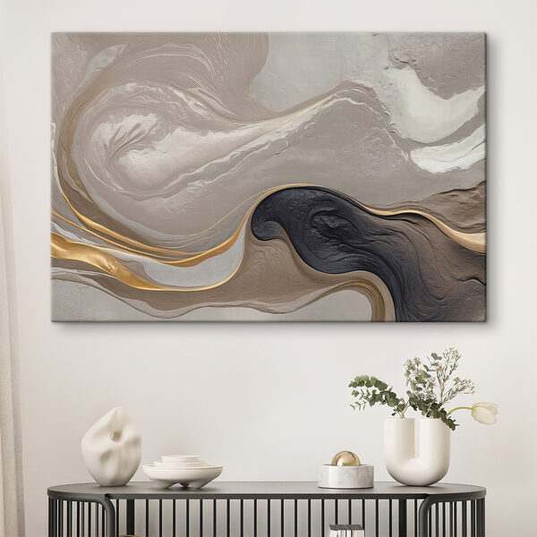 Vârtejuri abstracte curgătoare în tonuri de pământ s39088pig113 600x600 - Vârtejuri abstracte curgătoare în tonuri de pământ
