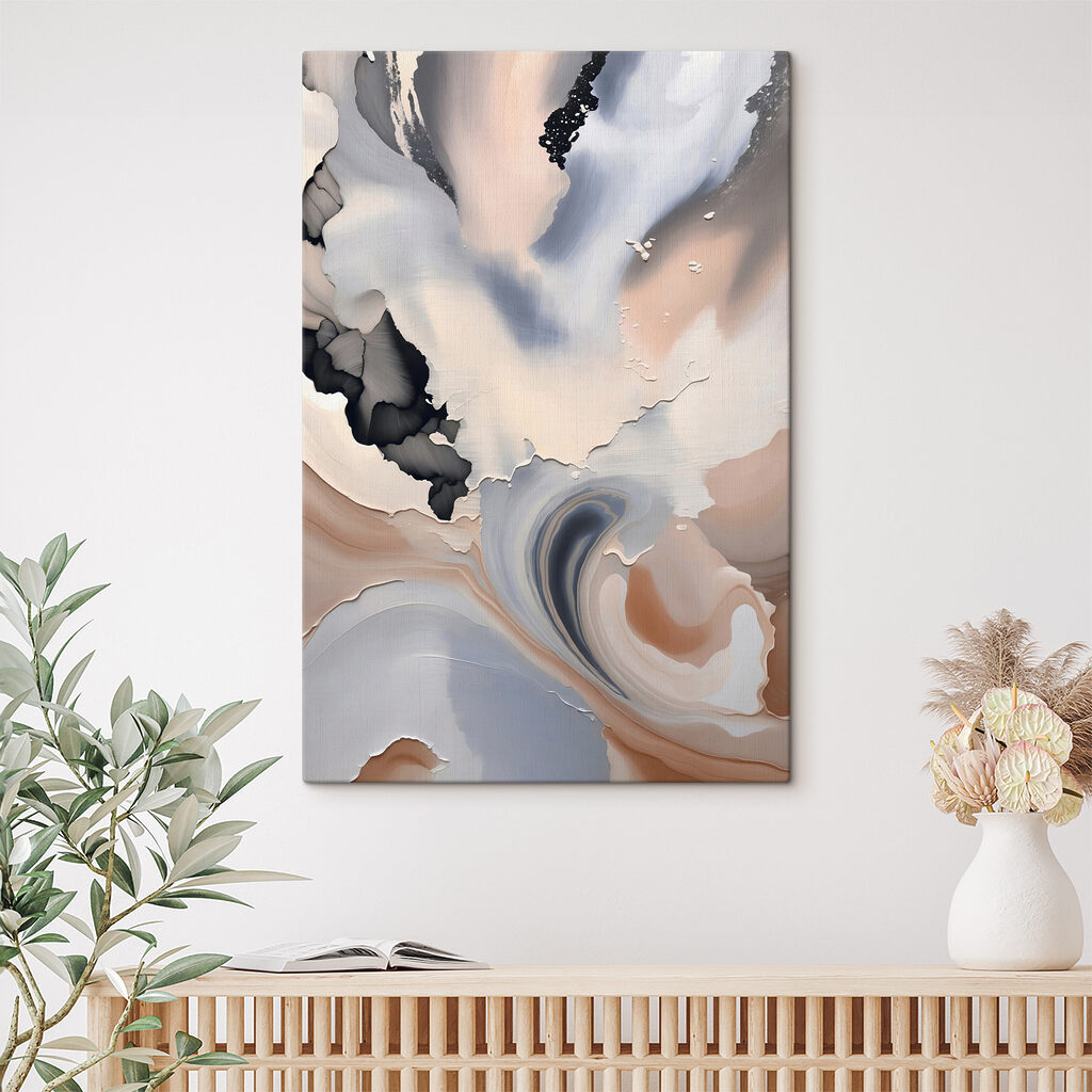 A close up of a painting A close up of a painting