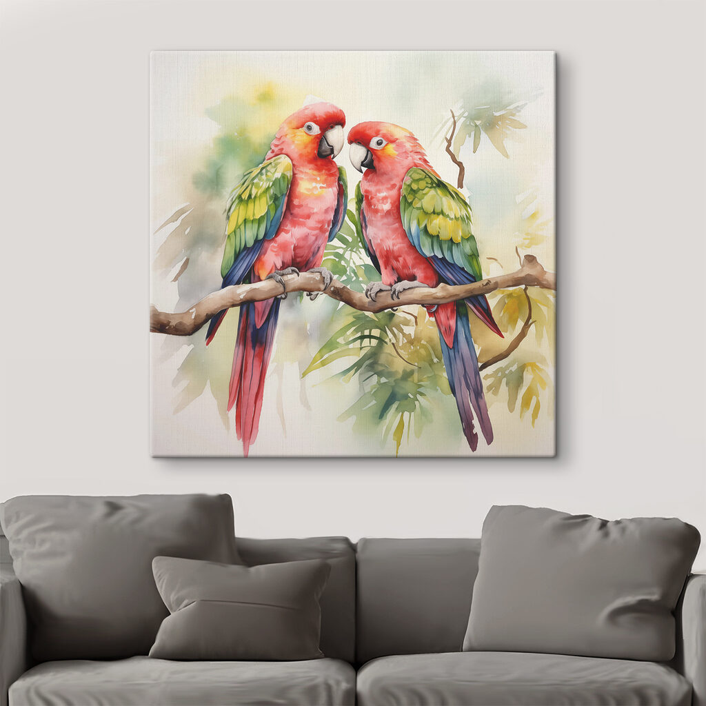 Two birds on a branch