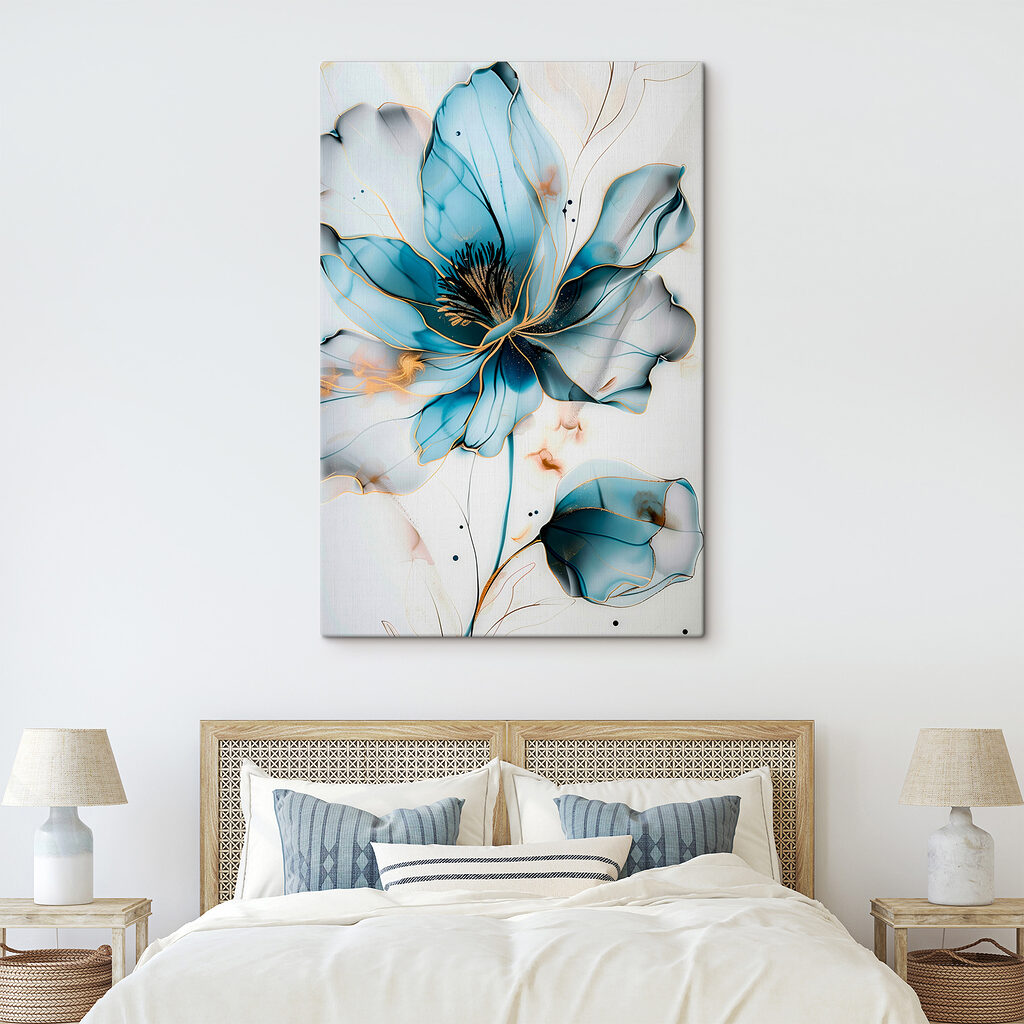 Floare albastră abstractă cu linii elegante s39348pib303 1024x1024 - Floare albastră abstractă cu linii elegante
