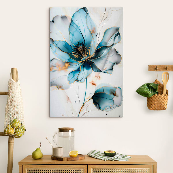 Floare albastră abstractă cu linii elegante s39348pik300 600x600 - Floare albastră abstractă cu linii elegante