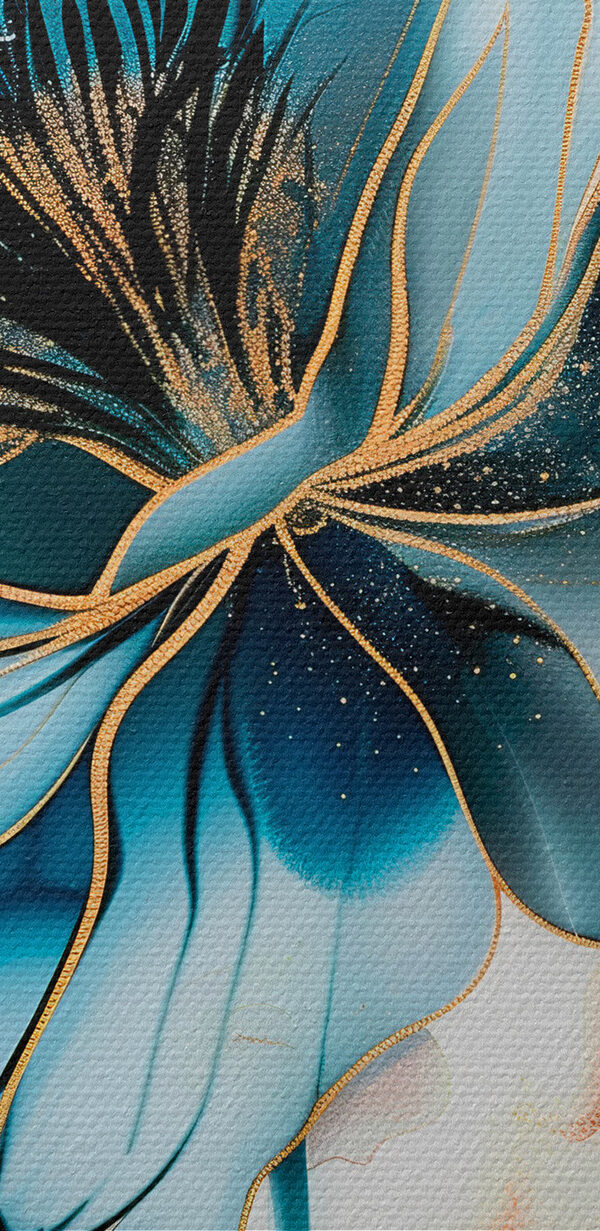 Floare albastră abstractă cu linii elegante s39348pzvl 600x1231 - Floare albastră abstractă cu linii elegante