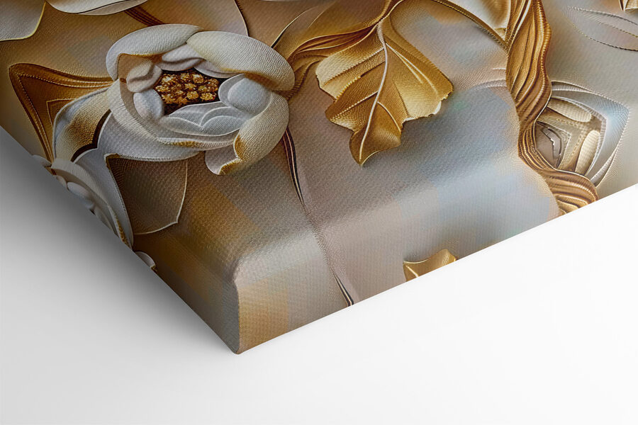 Design floral elegant cu flori albe