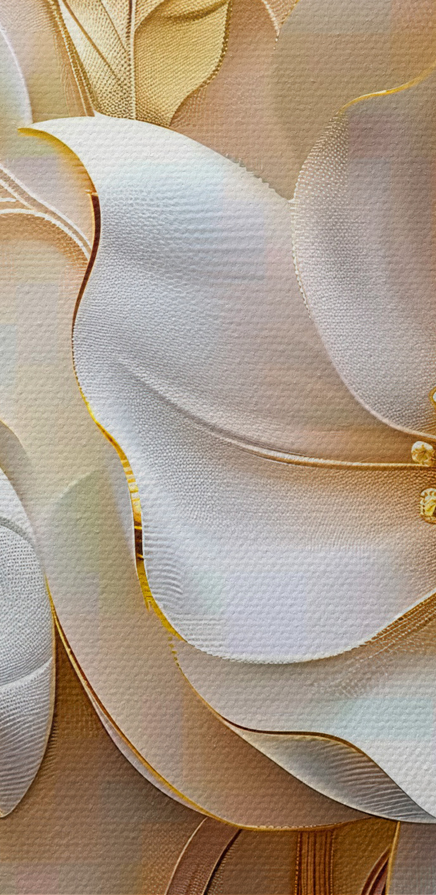 Design floral elegant cu flori albe
