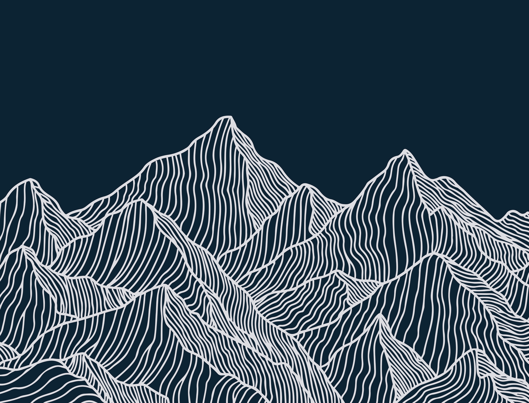 A white lines on a mountain