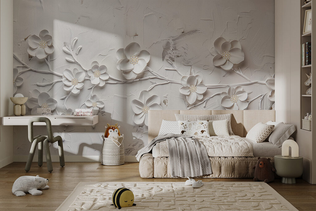 A white flowers on a white surface A white flowers on a white surface