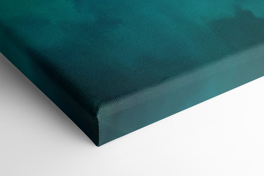Tablouri Artă abstractă cu nuanțe vibrante de teal. - imagine 3