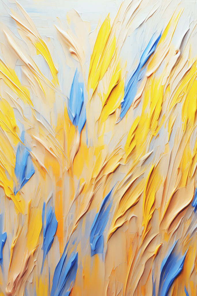 Vibrant colors create bold expression