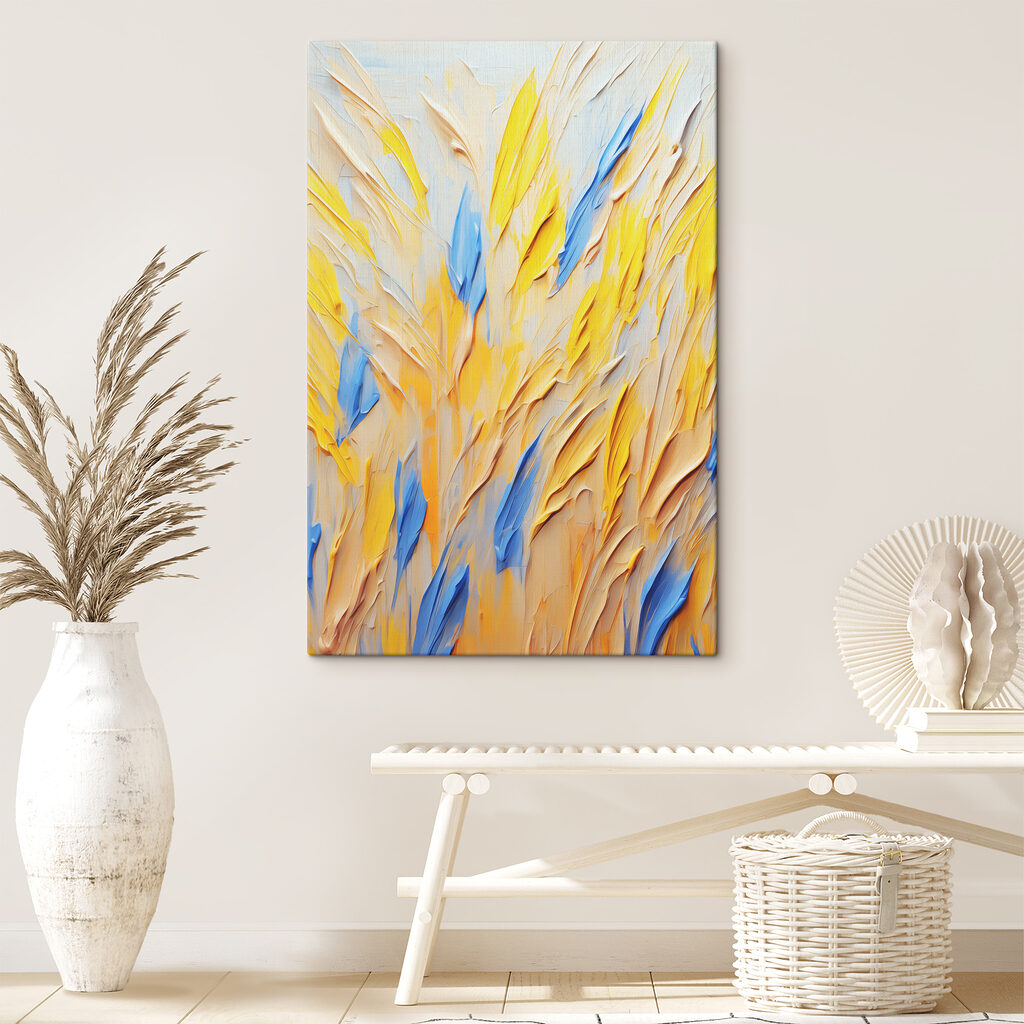 Vibrant colors create bold expression
