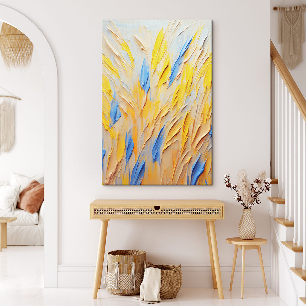 Vibrant colors create bold expression
