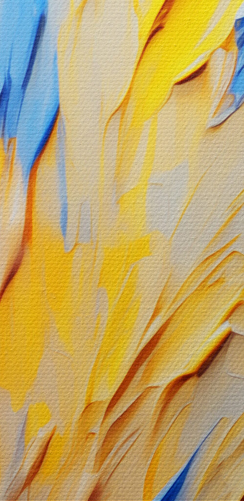 Vibrant colors create bold expression