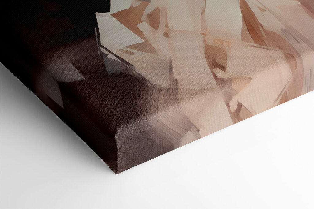 A woman holding flowers in a train