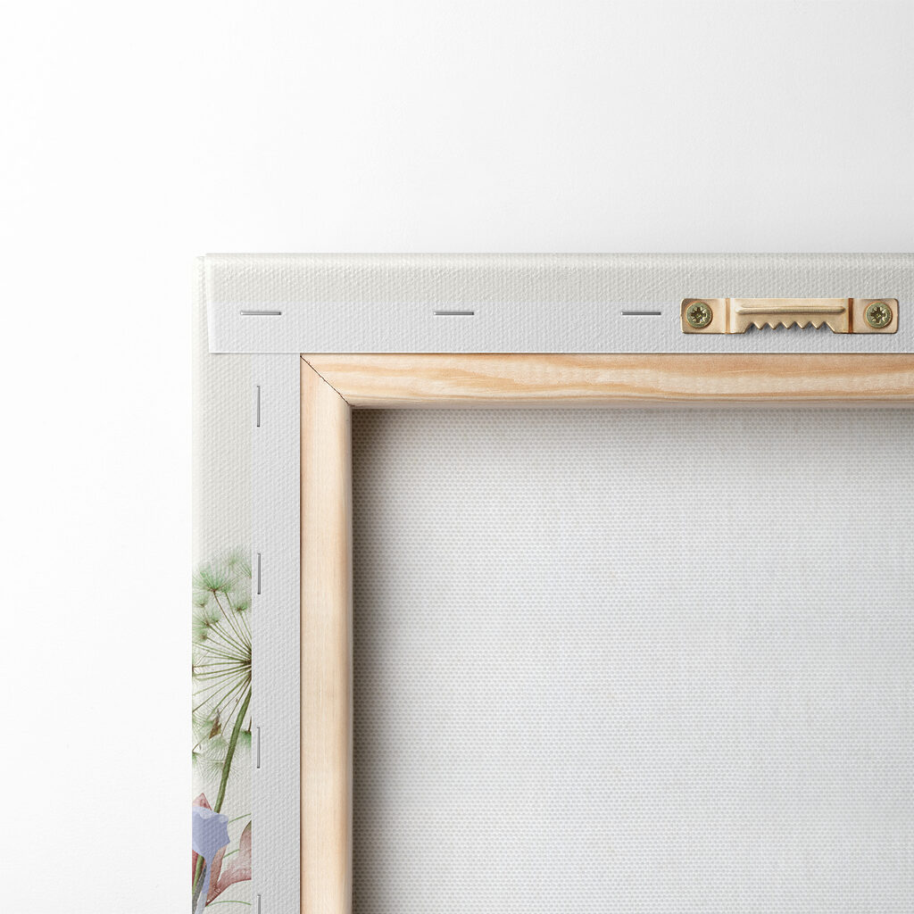 A painting of flowers and plants