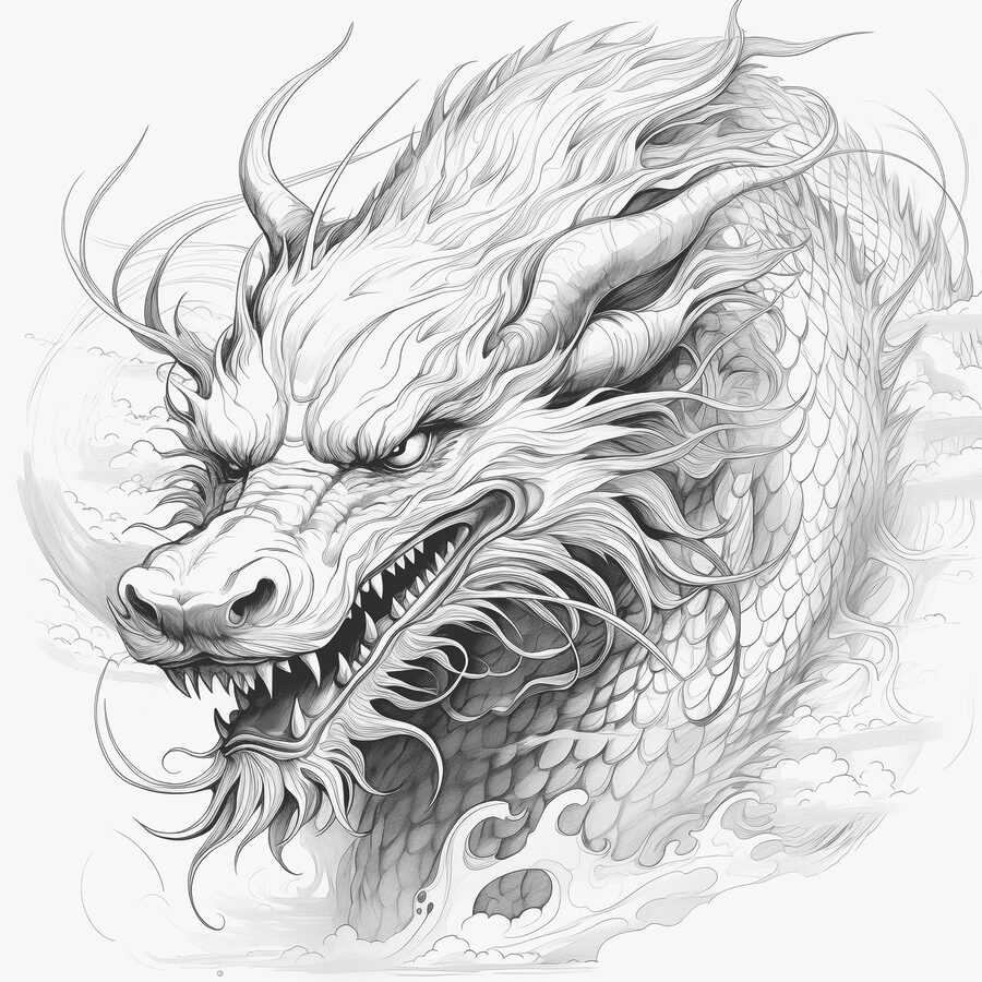 Desenul unui dragon Desenul unui dragon