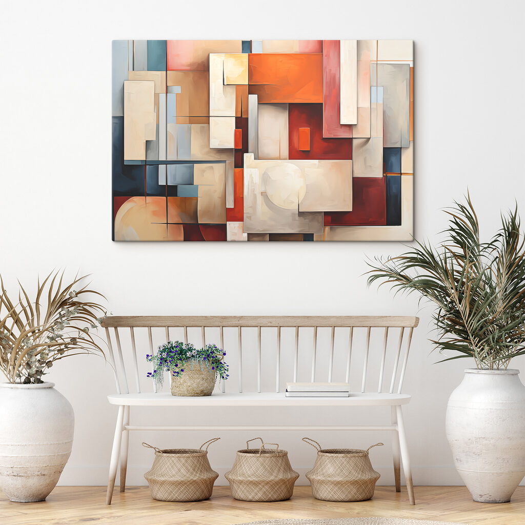 Painting of a colorful pattern