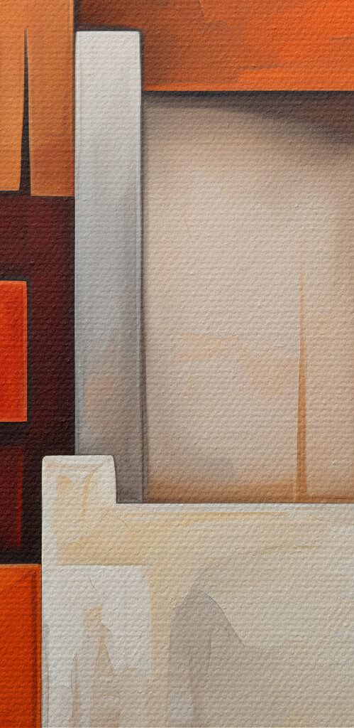 Painting of a colorful pattern