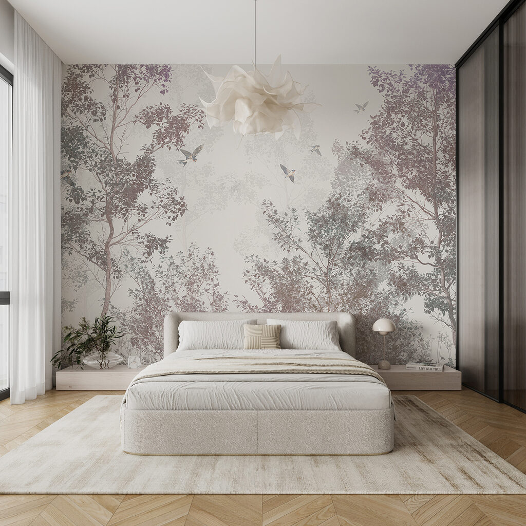 Birds flying in the sky