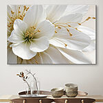 Tablouri Vedere de aproape a unei flori albe