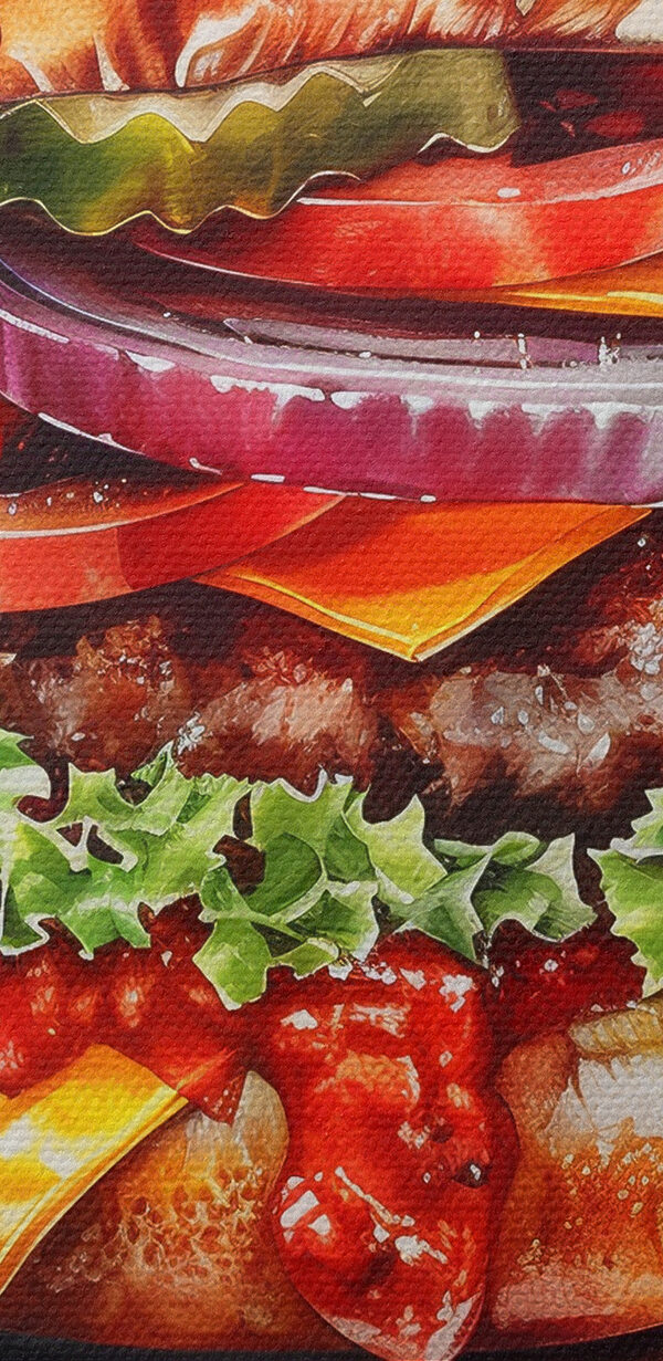 Acuarelă a unui burger Acuarelă a unui burger