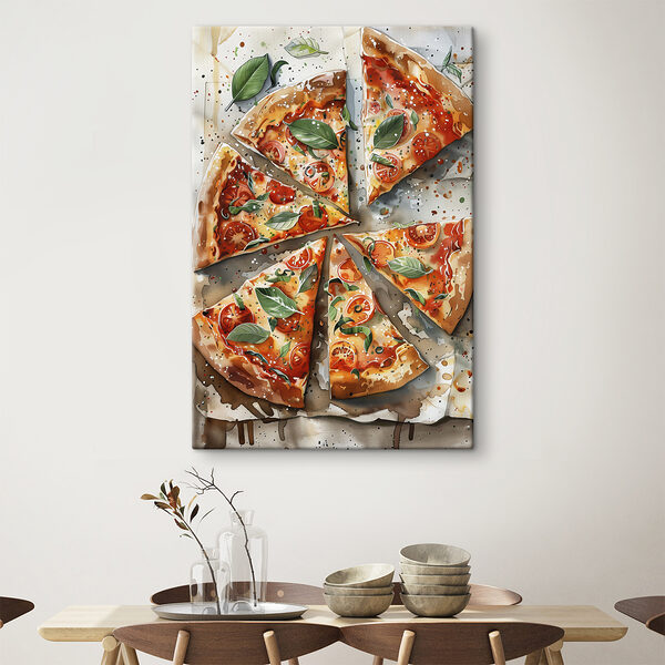 Pizza cu roșii și busuioc Pizza cu roșii și busuioc
