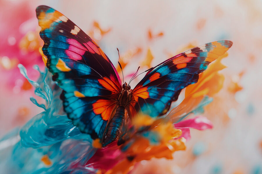 Fluture pe o floare