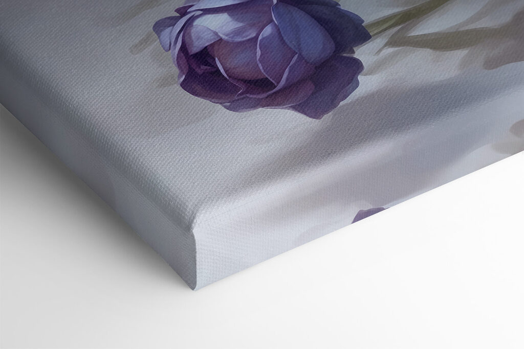 Painting of flowers on a table