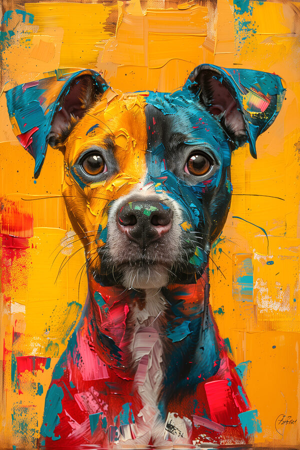 Pictura unui câine Pictura unui câine