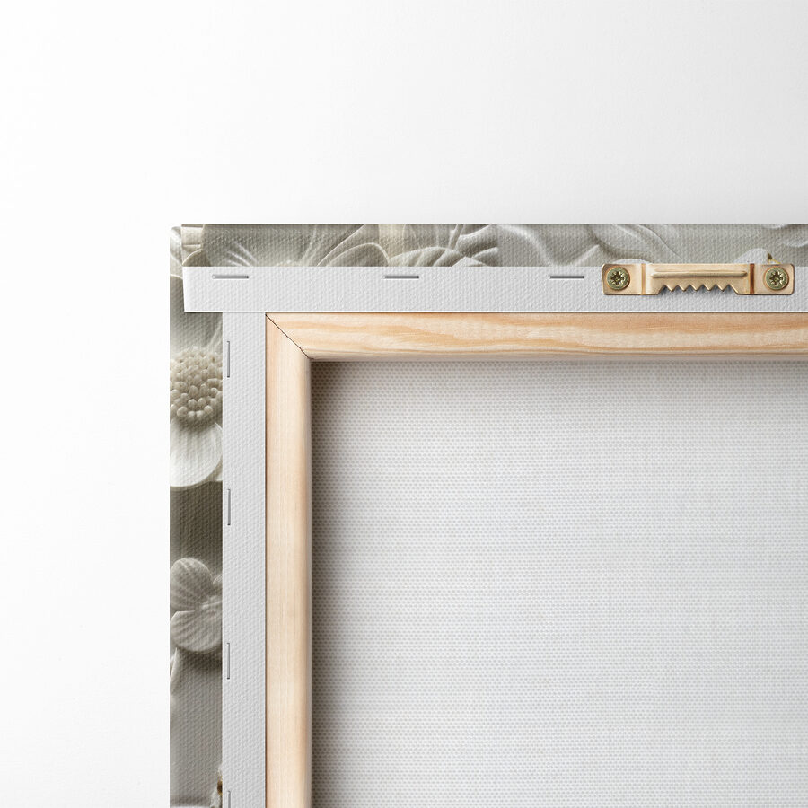 Broască decorativă pe design floral