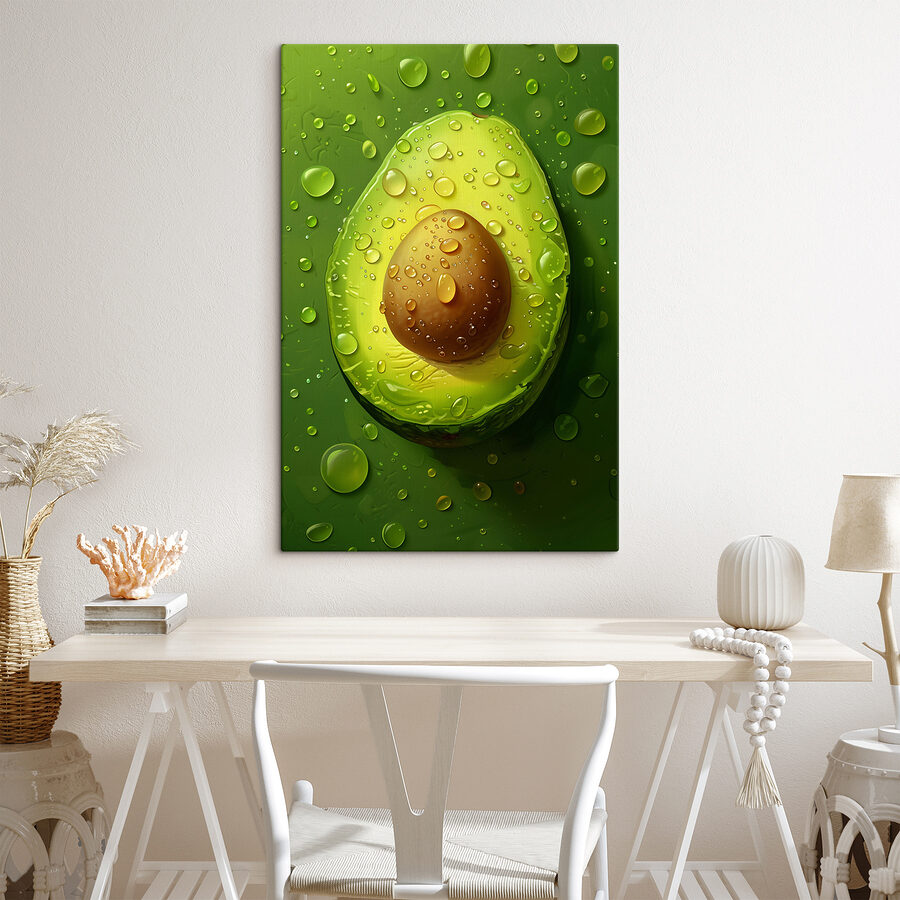 Vedere de aproape a unui avocado Vedere de aproape a unui avocado
