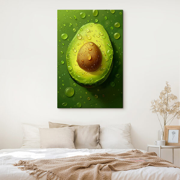 Vedere de aproape a unui avocado Vedere de aproape a unui avocado