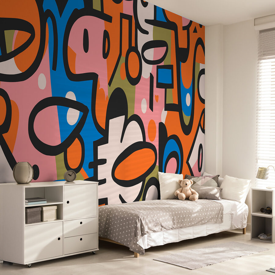 Model colorat cu forme diferite
