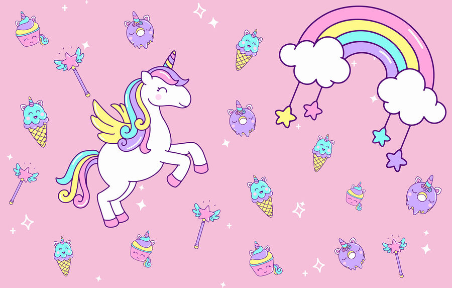Unicorn și înghețată și înghețată Unicorn și înghețată și înghețată