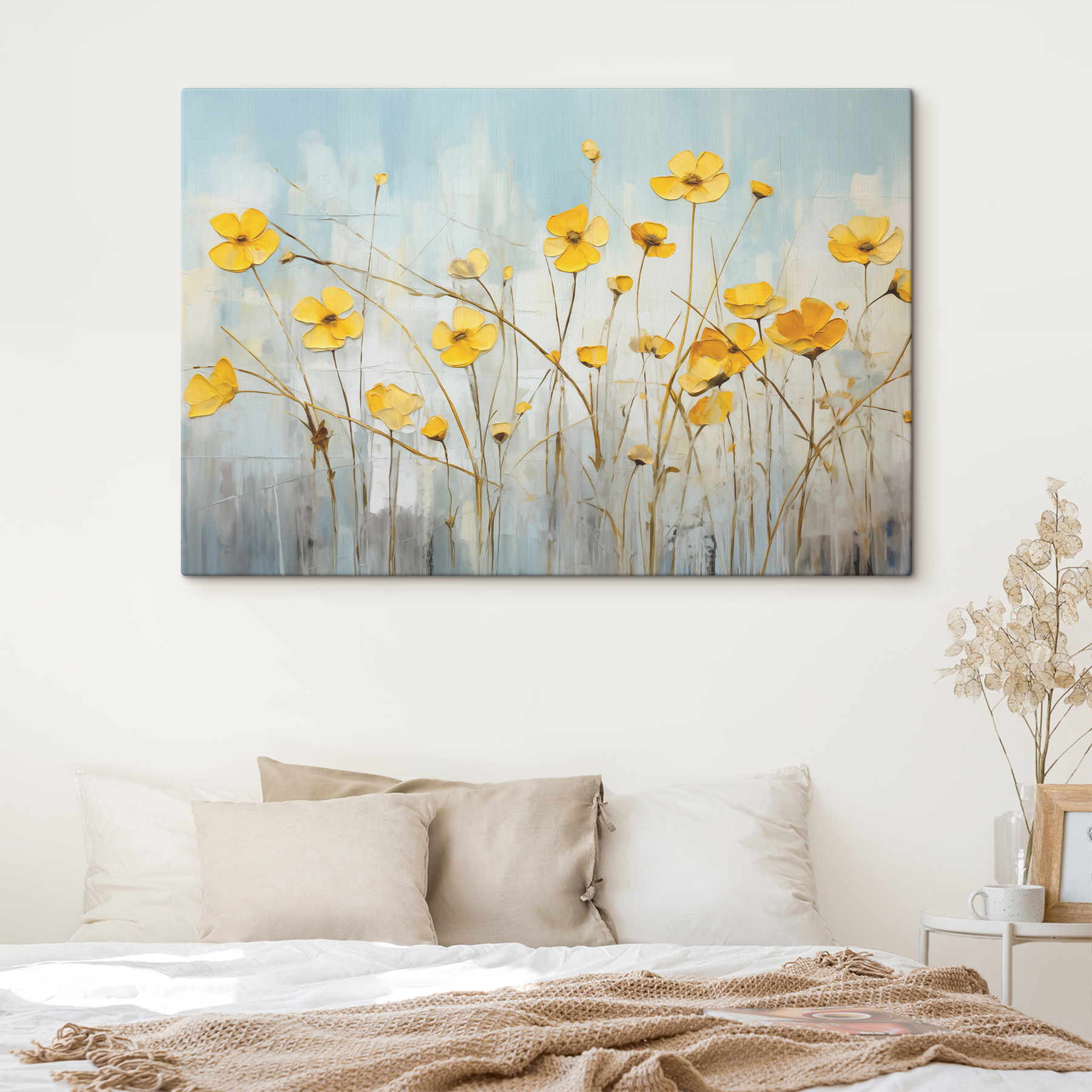 Painting of yellow flowers