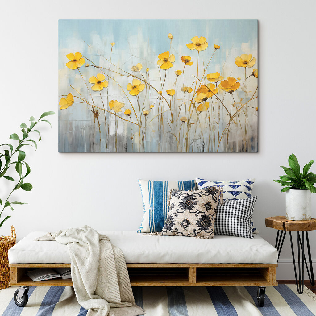 Painting of yellow flowers