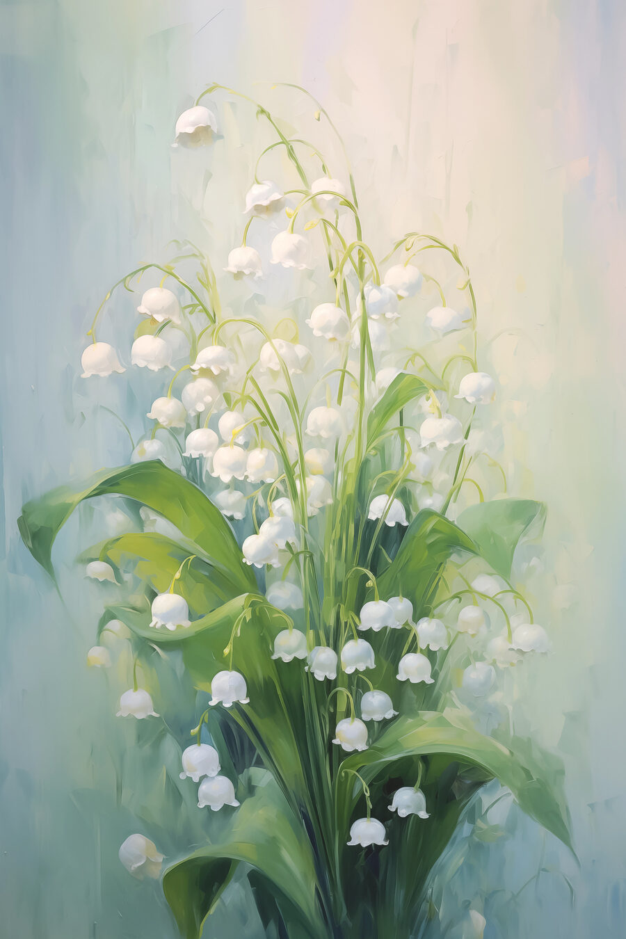Tablouri Pictura unui buchet de flori albe - imagine 9
