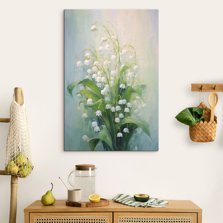 Tablouri Pictura unui buchet de flori albe
