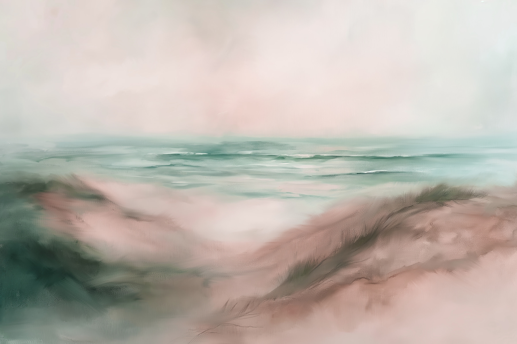 Painting of a beach