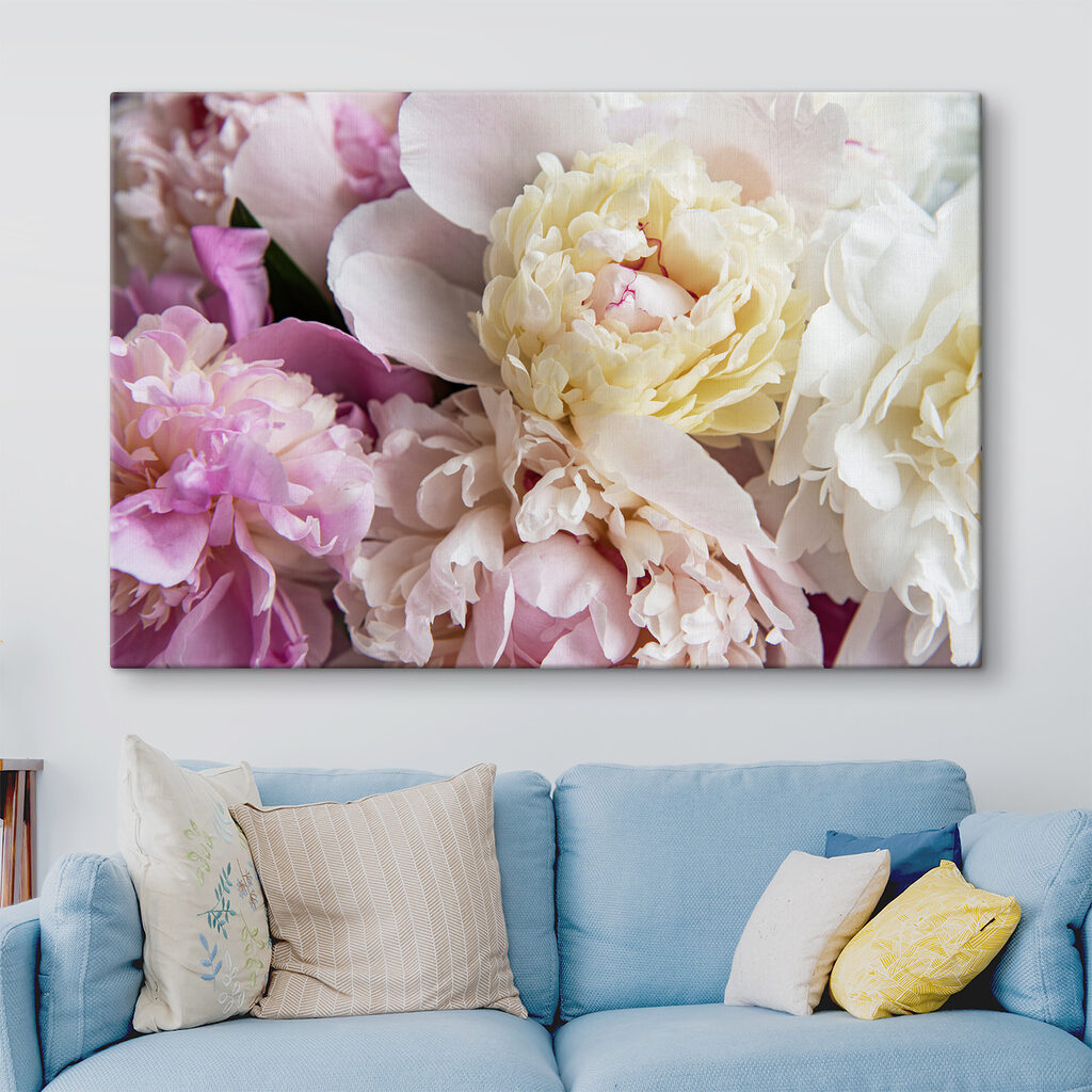 Delicate blooms in soft pastel shades