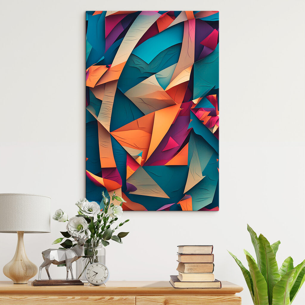 Colorful paper cut out