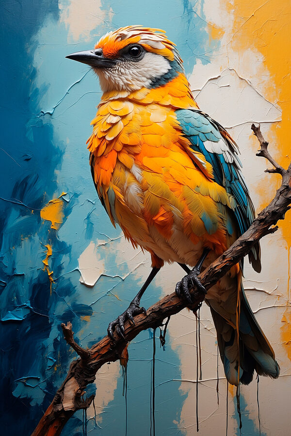 Bird sitting on a branch