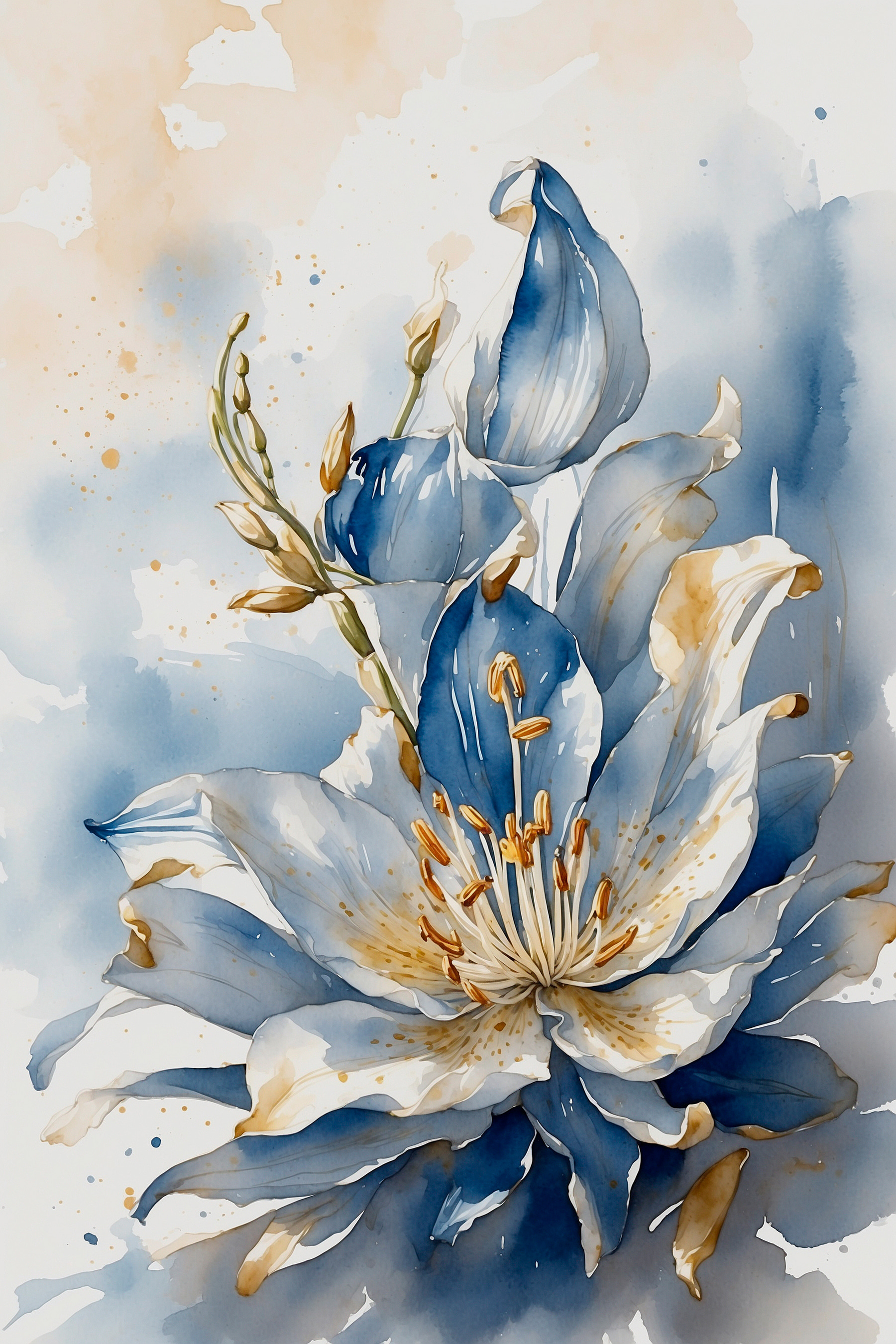 Watercolor of a flower